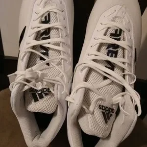 Sz 12.5 Adidas Freak Carbon Football Cleats FX2114 White Black Stripes Rare size adidas | Shoes | Sz 25 Adidas Freak Carbon Football Cleats  main image 2